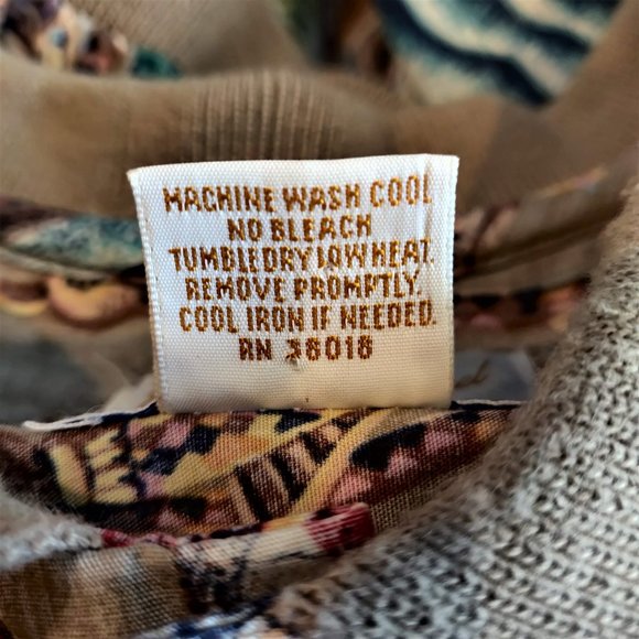 Reyn Spooner Mens Allover Aloha Mauna Kea Ribbed Collar Cuff Popover Shirt L - Picture 12 of 12